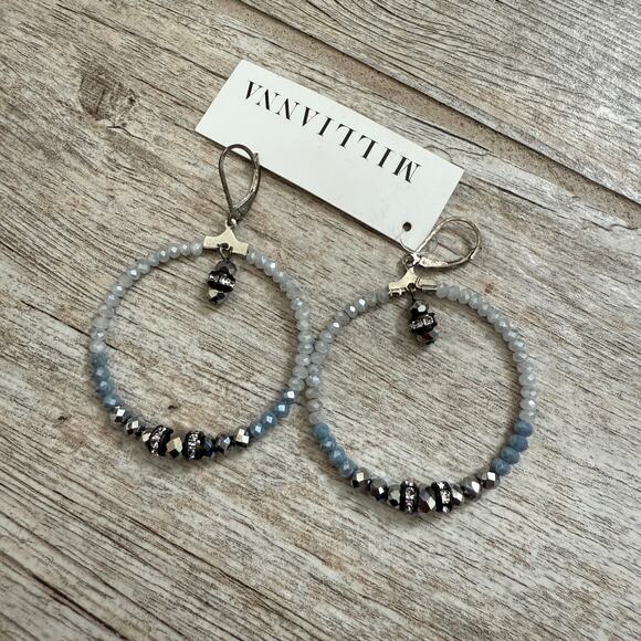 Millianna Jewelry - NWT MILLIANNA Chantelle Medium Hoops – Color: Lake